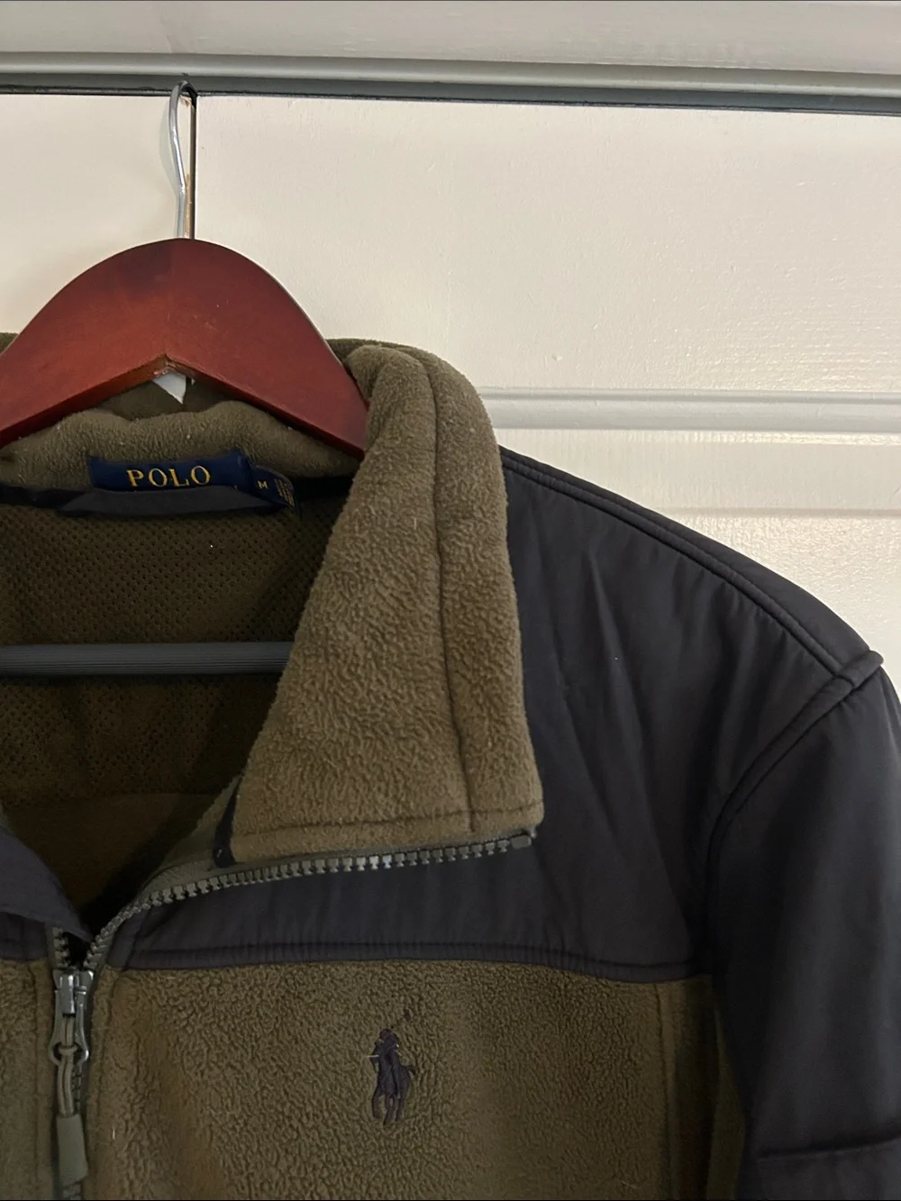 Polo by Ralph Lauren Denali Fleece Polartec Jacket Olive and Black, Men’s Size M